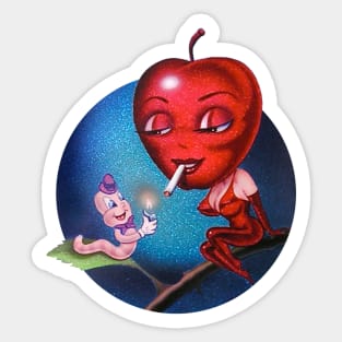 Candy Apple Bubble Sticker
